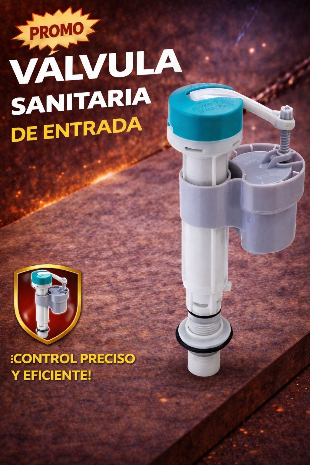 Válvula Sanitaria de Entrada