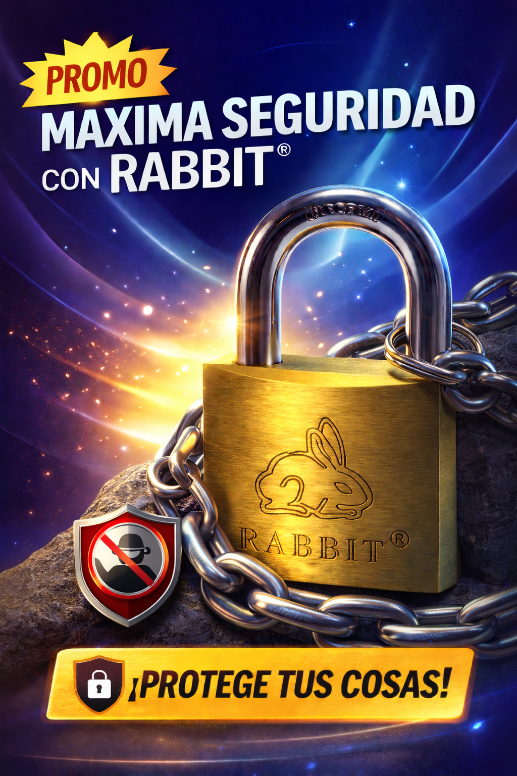 Candado Rabbit # 25MM