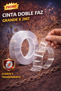 Cinta Doble Faz Grande x 2 Mts