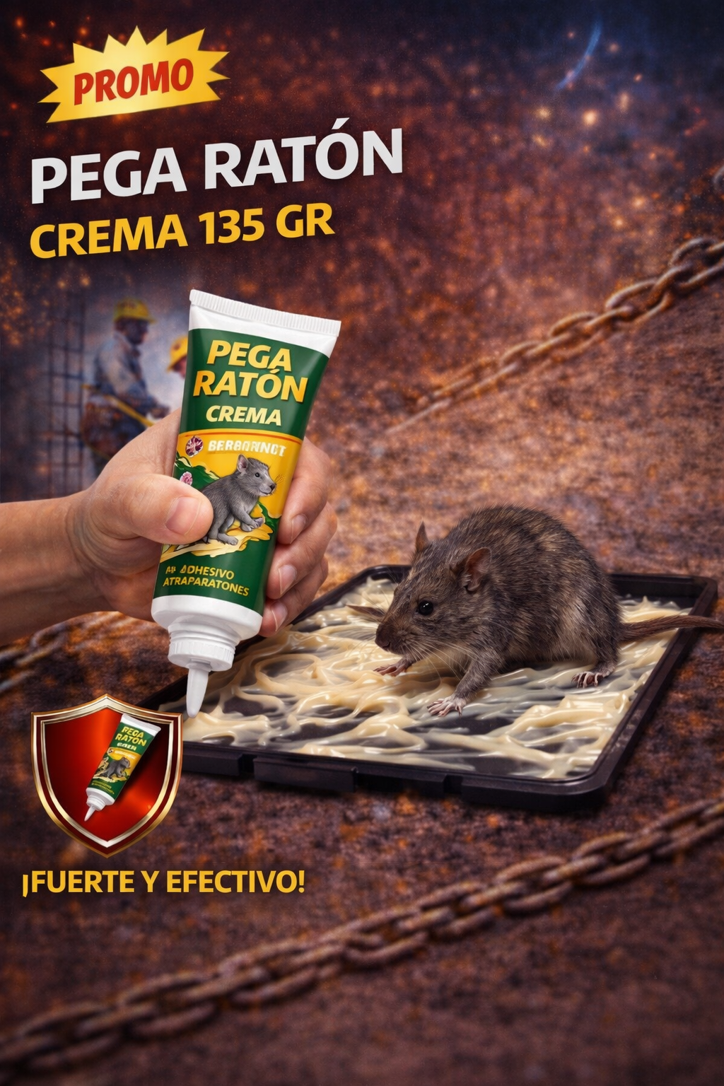 Pega Ratón Crema 135 gr