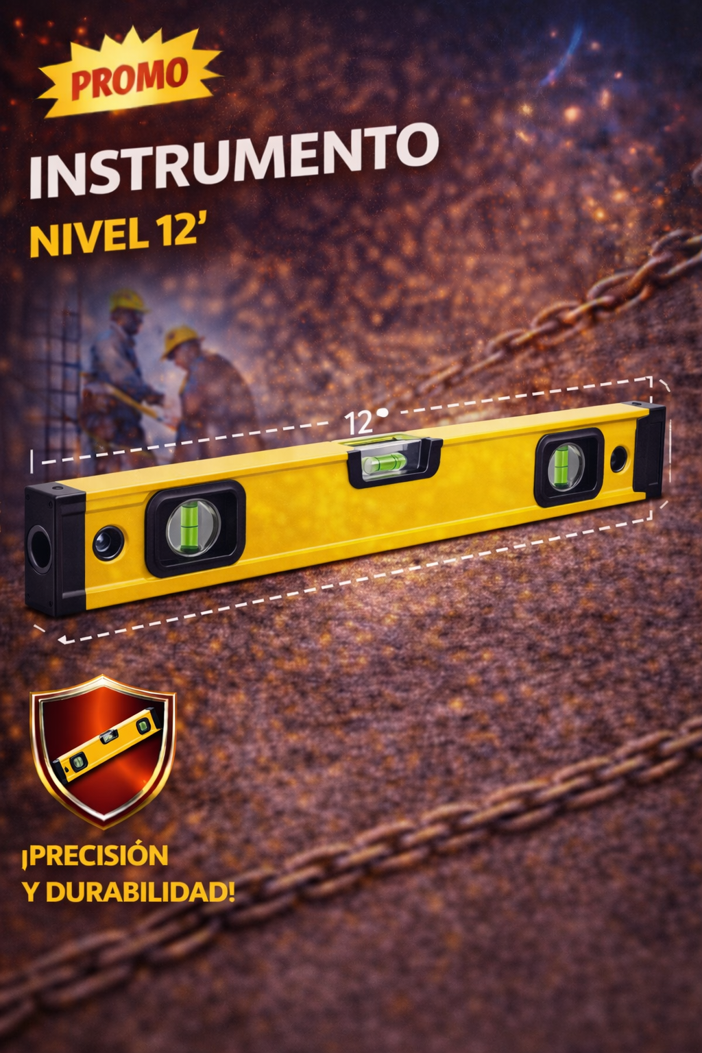 Herramienta Nivel 12" 14" 16" 18" 20"