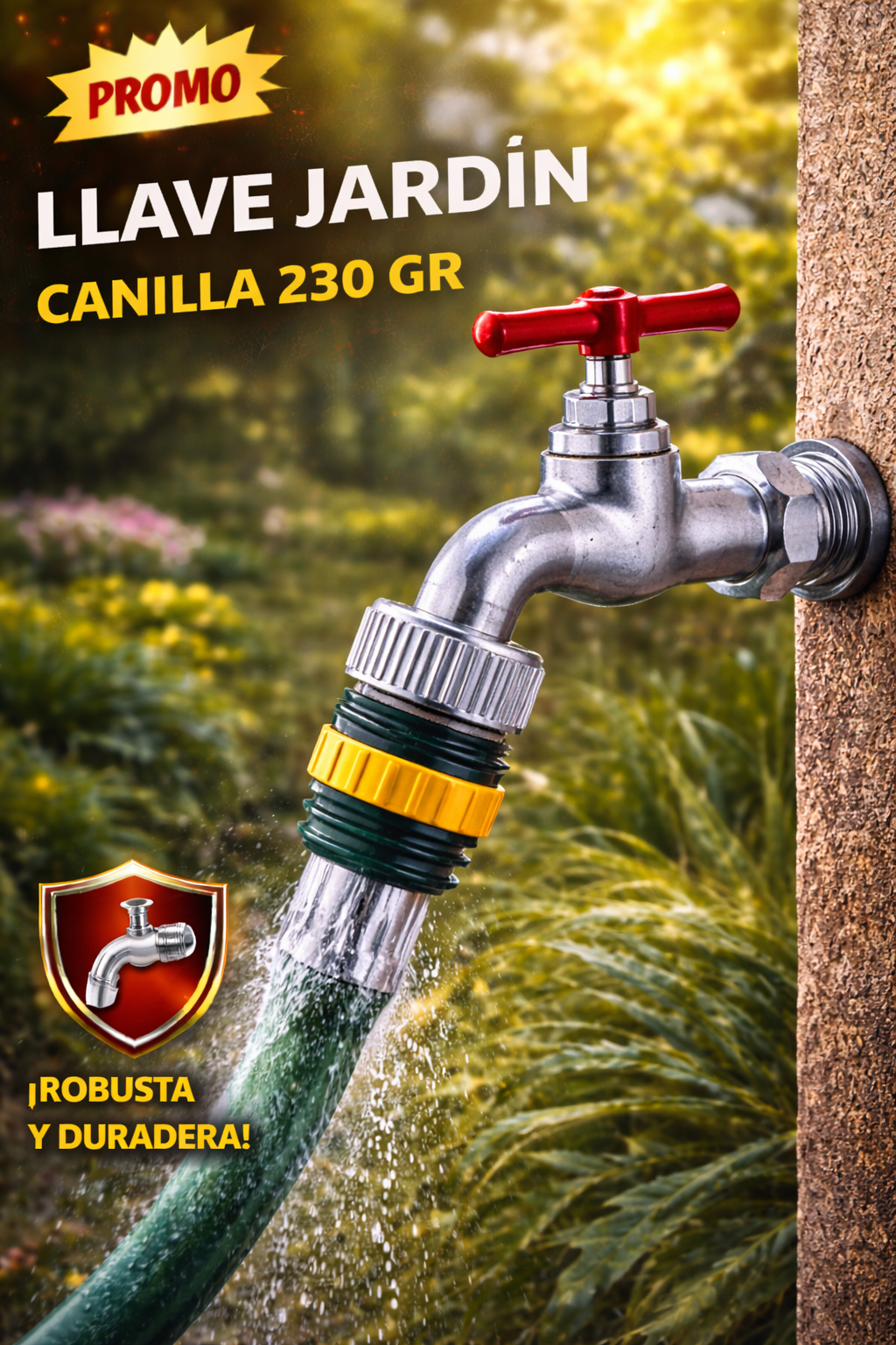 Llave Jardín Canilla 230 g