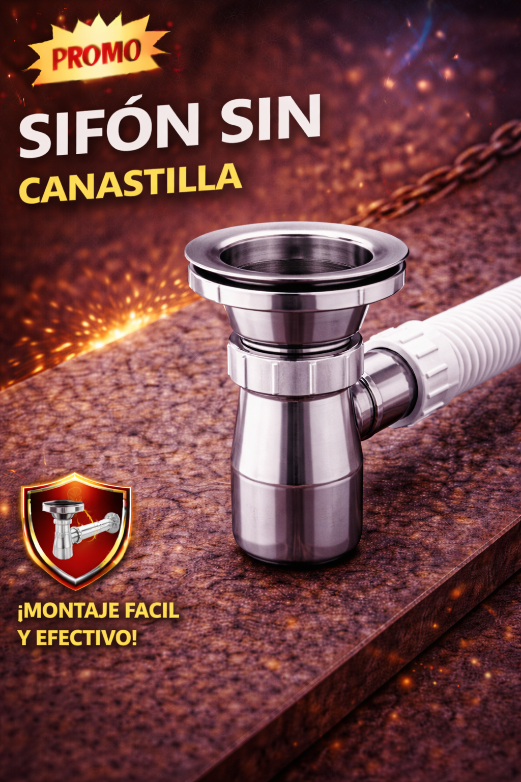 Sifón con Canastilla